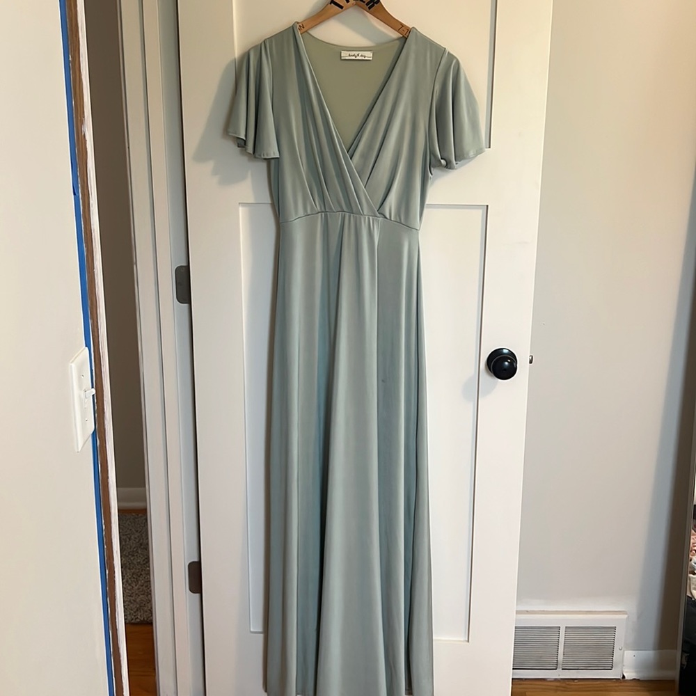 Sage bridesmaid dress
